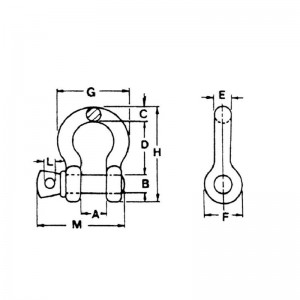 Cârlig de ancorare tip șurub galvanizat