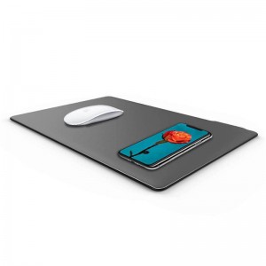 KPS-HBQ22 2in1 personalizat QI 5W de înaltă calitate din piele subțire de șoarece încărcător wireless