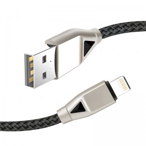 KPS-8449CB Cablu USB din nylon -diamond tip-c / iluminat / micro