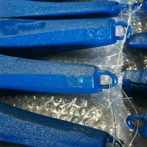 Sinker pentru pescuit Fonta pictat albastru