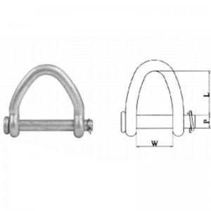 Web Sling Shackle Hot Dip Galvanizat