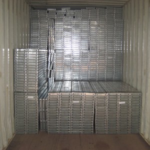 240 Podă metalică cu schele galvanizate cu suport tip U