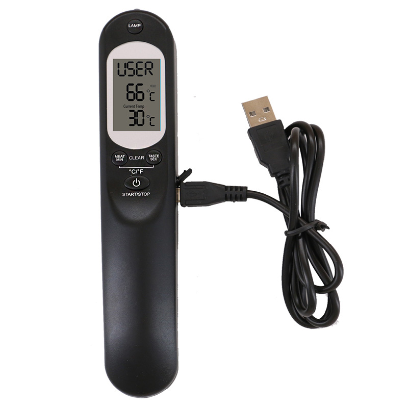 Termometru digital cu voce de bucătărie, bucătărie, mâncare chineză de calitate, cu lanternă și USB
