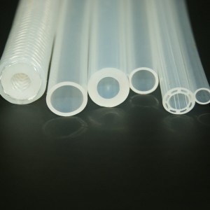 Tuburi din cauciuc siliconic transparent, rezistente la căldură pentru utilaje