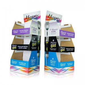 Suport pentru afișarea produselor din carton YJ Pop Up, raft pentru afișarea podelei din carton ondulat, raft pentru suport de afișare din hârtie