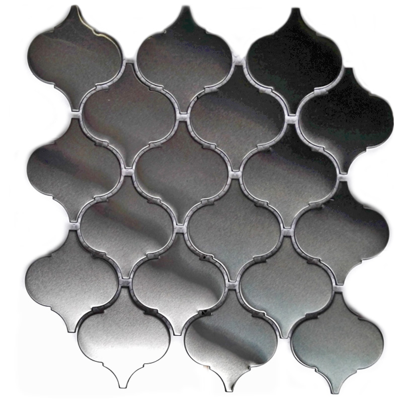 Noua faianță de perete de design din formă de lanternă din oțel inoxidabil pentru mozaic de bucătărie