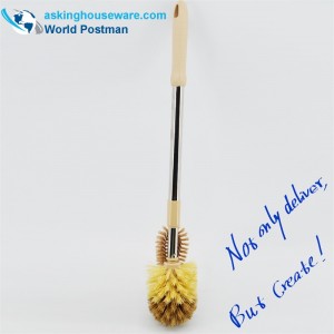 Perie de toaletă Akbrand Țeavă elastică din oțel inoxidabil cu perie de curățare multifuncțională mică