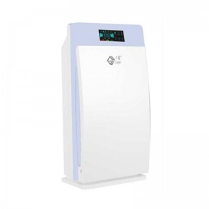 Purificator de aer de cameră cu mai multe funcții de design, cu filtru HEPA și lampă UV