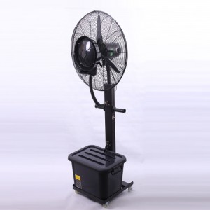 Reglabilă 30inch nou stil reîncărcabil din fabrică de ceață reîncărcabil suport de apă ventilator industrial de ceață, ventilator de ceață în aer liber