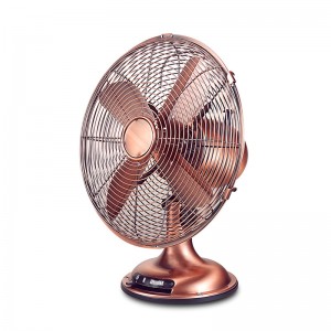 Ventilator de masă retro metal de 12 inch cu vânzare la cald cu viteză ridicată