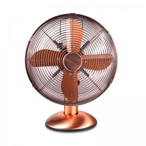 Ventilator de masă electric din metal de 12 inch retro