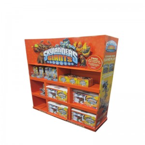 stand de afișare de culoare personalizată de lux tip pop up din carton ondulat