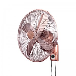Ventilator de perete decorativ antic metalic de 16 inci 40cm