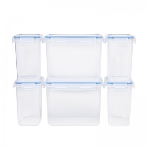 BPA Gratuit 6 buc Set de bucătărie Container Container de cereale uscat Container alimentar pentru casă