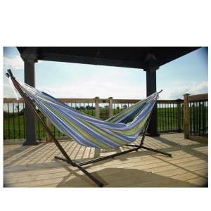 Hamac dublu brazilian cororbit - pat de două persoane pentru curte, pridvor, exterior și interior, țesătură de bumbac țesută moale pentru confortul suprem, confecționat manual