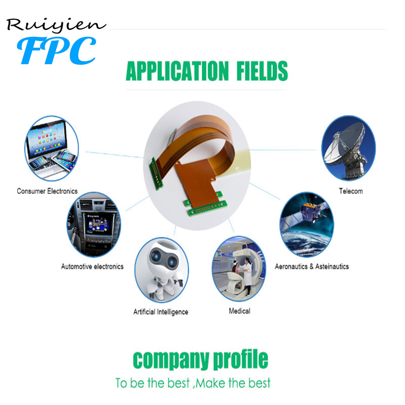 Ruiyien PCB, modulul camerei fpc FPC Polyimide Film Aplicație electronică FPC Cablu plat circuit imprimat flexibil