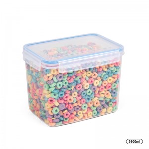 Containere de depozitare a cerealelor fără scurgeri din plastic BPA Bucătărie cu 3,6 L / 3,6 L cu capacele de blocare