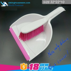 Pensula Akbrand Dustpan Broom cu formă de undă PVC Line la intrarea Dustpan