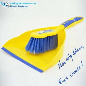 Pensula Akbrand Dustpan Broom cu TPR Line la Dustpan Entrance TPR Handle