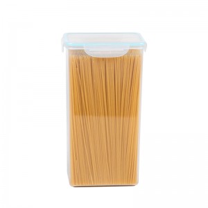 Recipient transparent pentru depozitarea alimentelor de plastic 2,6L cu capac etanș