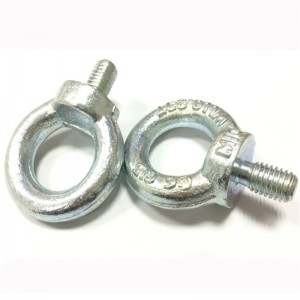 DIN580 M8 Bolț cu ochi din oțel negru placat cu zinc