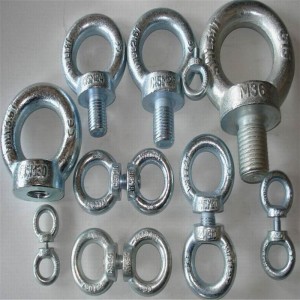 Șurub cu ochi din580 din lemn masiv, cu piuliță pentru ochi DIN582