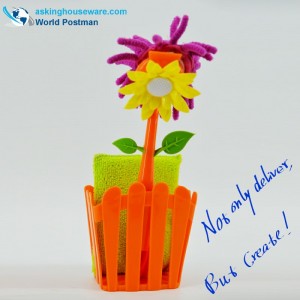 Akbrand Bucătărie pentru curățare și cupă de depozitare, cu ventuze și burete