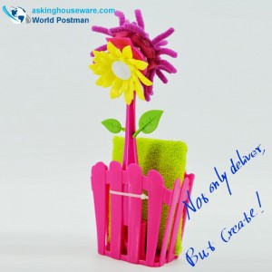 Akbrand Bucătărie pentru curățare și cupă de depozitare, cu ventuze și burete