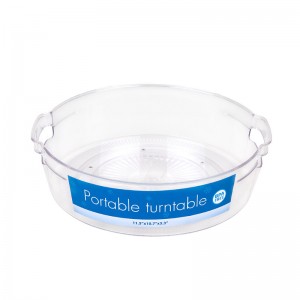 Ștergeți tava de organizator portabil cu placă turnantă