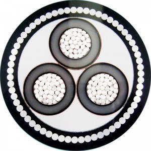 Cablul de alimentare blindat 3 core STA / SWA cu 3 core IEC60502-2, ICEA S-93-639, ICEA S-94-649, BS 6622