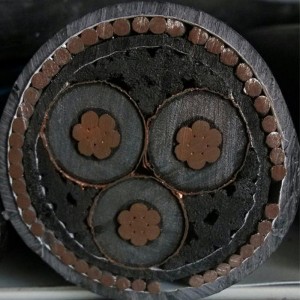 3core 1core 400mm2 Cablu blindat cu cupru Swa / cablu electric de alimentare