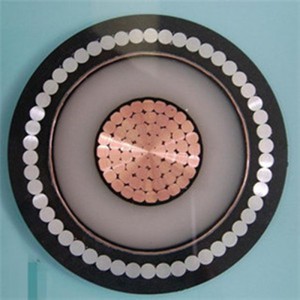 Cablu de alimentare Xlpe 1-35KV Shield metalic SWA / STA MV Cablu de tensiune medie