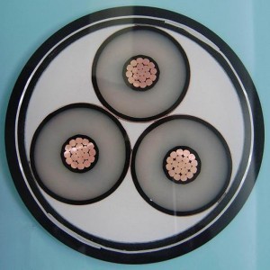 240mm 3 Core Cu 185sqmm Cablu blindat multi core Xlpe Swa Pvc 33kv