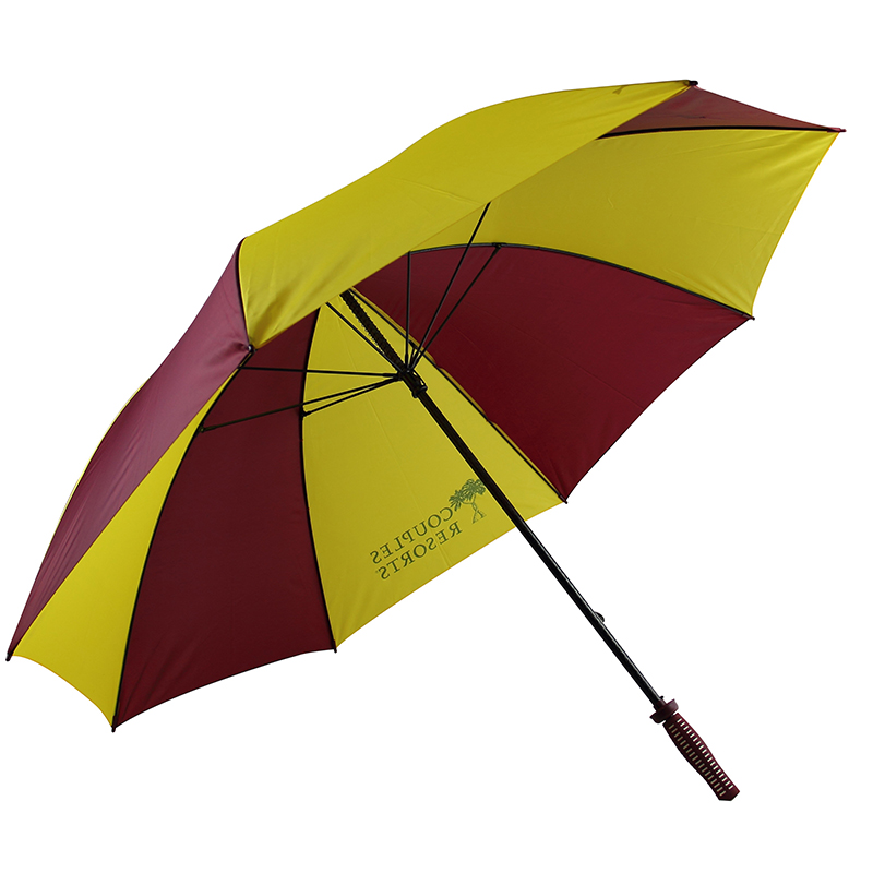 190T pongee țesătură de golf umbrelă de golf manuală deschisă manuală cu logo personalizat de imprimare