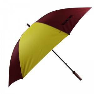 190T pongee țesătură de golf umbrelă de golf manuală deschisă manuală cu logo personalizat de imprimare