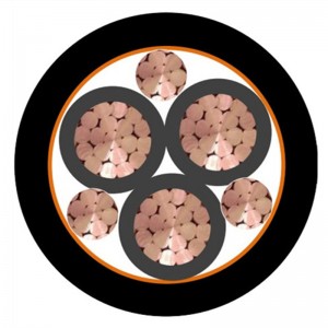 Cablul VFD Cablul de alimentare cu rază de cupru de joasă tensiune scăzut XLPE / PVC