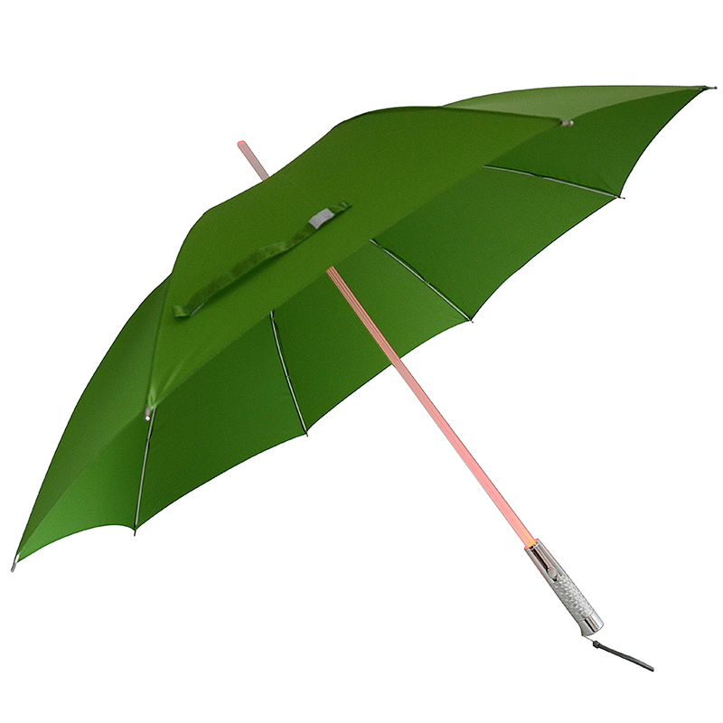 Material de mediu Compact Handle LED ax Umbrella drept