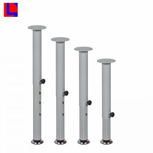 Serviciu OEM China ieftin masa din aluminiu rotund / pătrat cu picioare telescopice