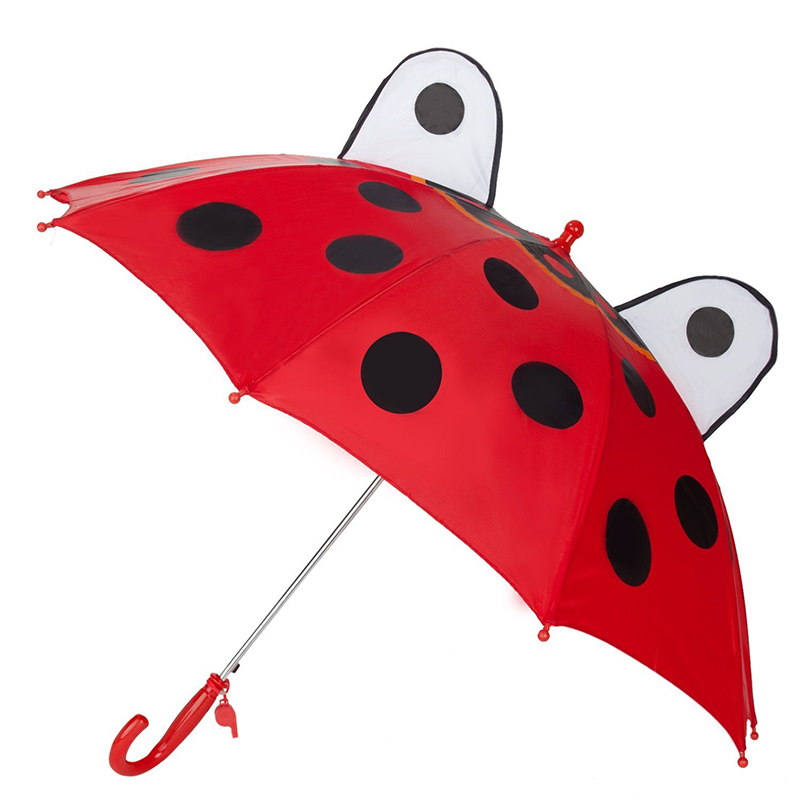 Copii în aer liber ladybug fată desene animate personalizate umbrela dreaptă