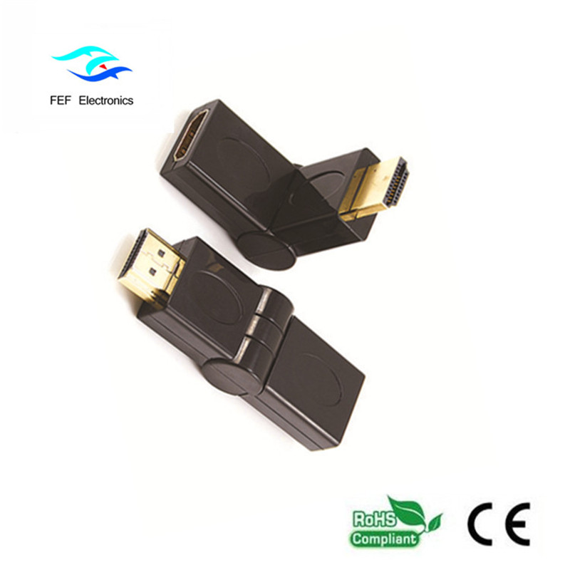 Adaptor HDMI de sex masculin la HDMI tip basculant aur / placat cu nichel Cod: FEF-HX-002