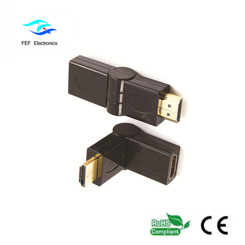 Adaptor HDMI de sex masculin la HDMI tip basculant aur / placat cu nichel Cod: FEF-HX-002