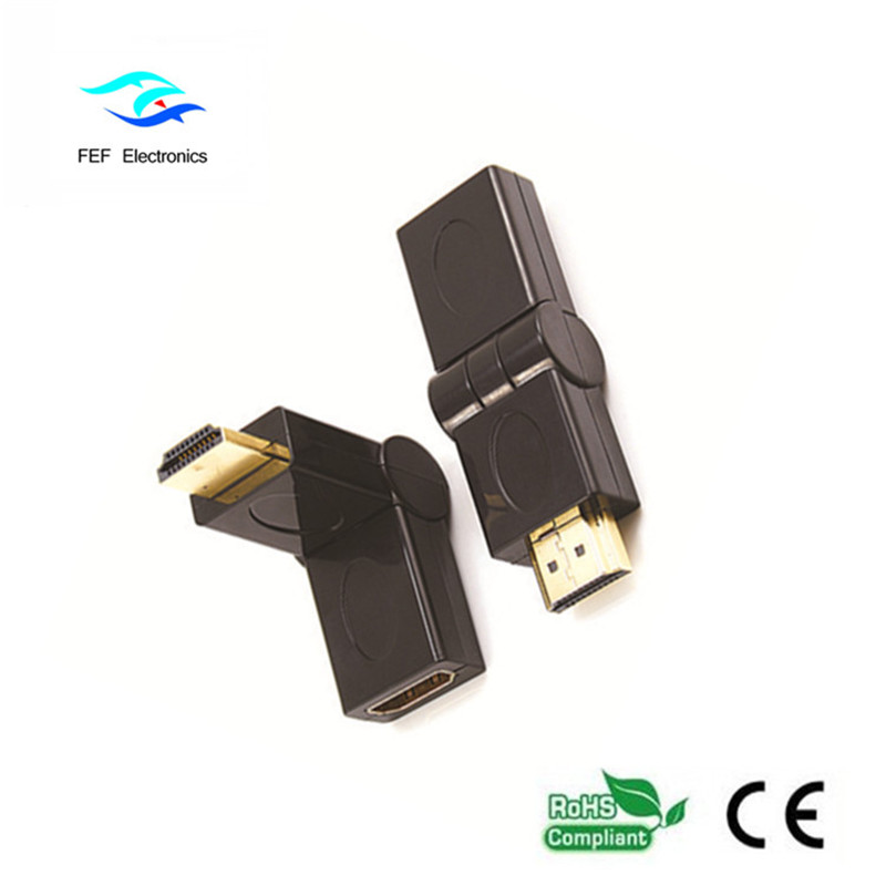 Adaptor HDMI de sex masculin la HDMI tip basculant aur / placat cu nichel Cod: FEF-HX-002