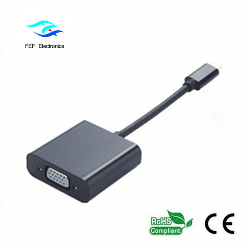 Convertor USB 3.1 tip-C mascul-VGA Cod: FEF-USBIC-002