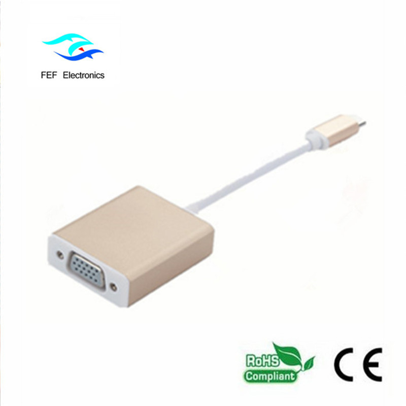 Convertor USB 3.1 tip-C mascul-VGA Cod: FEF-USBIC-002