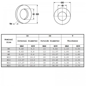 Din127 Șaibe de primăvară