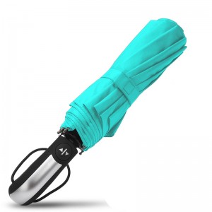 Țesătură auto pongee închisă cu ridicata 3 umbrelă pliabilă 10 coaste