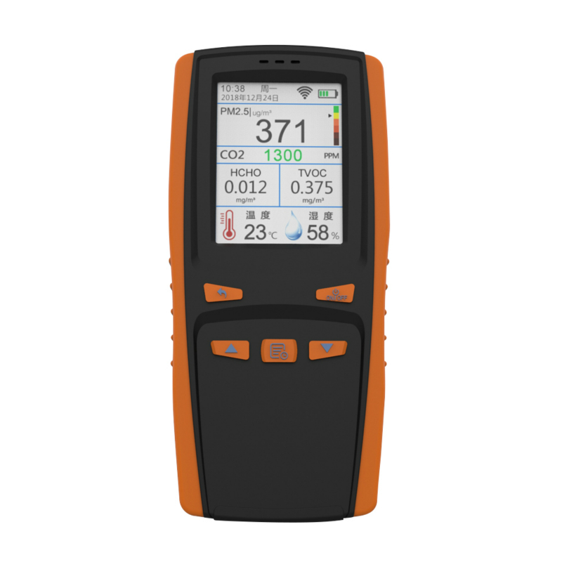 Monitorul calității aerului AirVisual Pro Compara calitatea aerului interior și exterior [PM2.5, CO2, AQI, temperatură, umiditate] Calitatea și prognoza în timp real a aerului