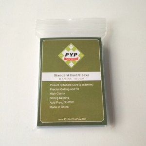 Mânecă standard pentru carte de cristal transparentă transparentă 63,5x88 mm pentru jocuri de bord