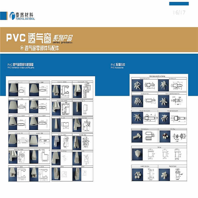 obloane și componente frumoase din pvc