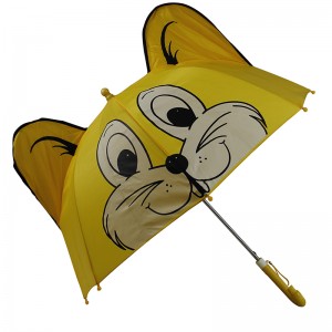 Umbrelă pentru animale cu design de desene animate Deschidere automată dreaptă de 19 cm pentru copii
